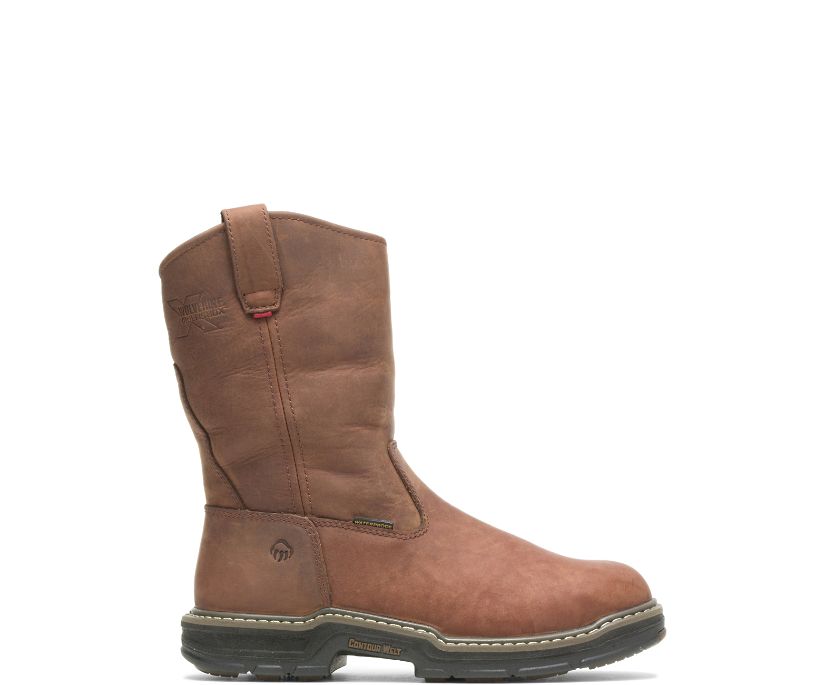 Bottes Wolverine Marauder Insulated Steel-Toe Wellington Homme - Marron (UBV056872)